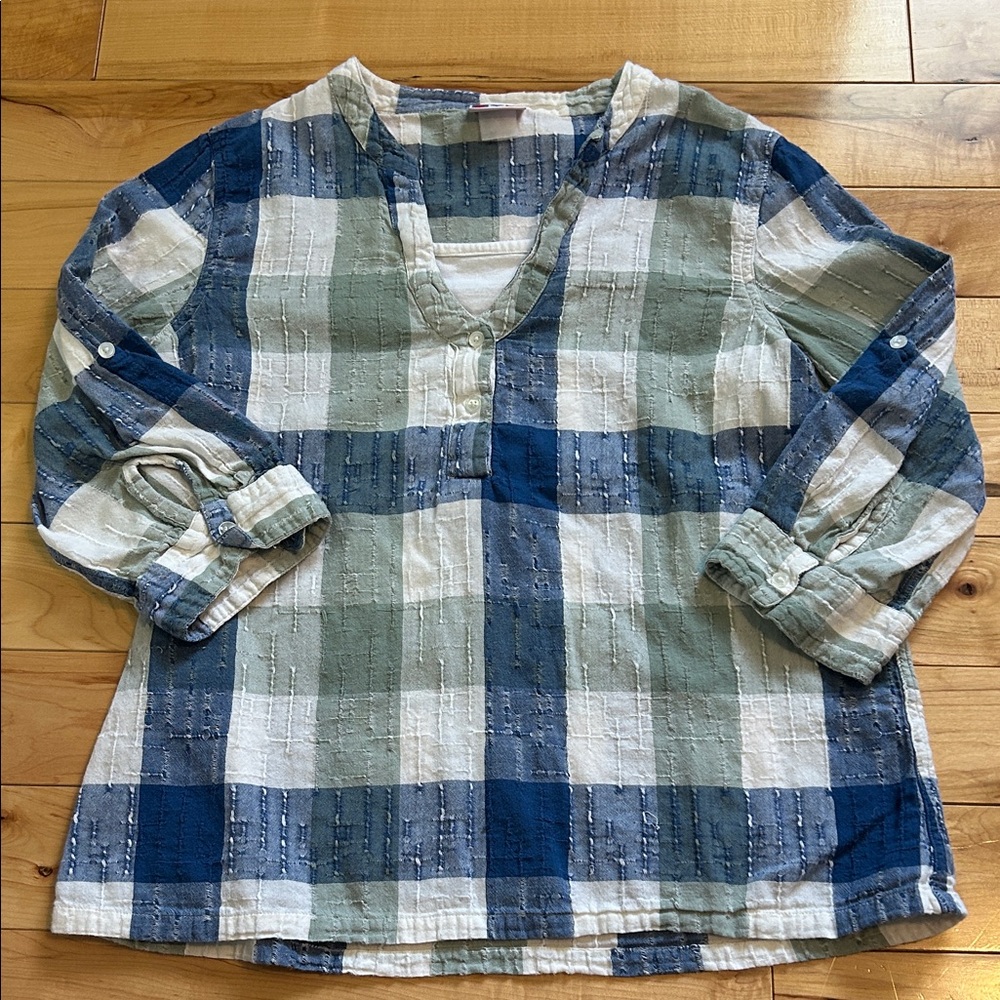 Vintage Plaid Button-Down Shirt